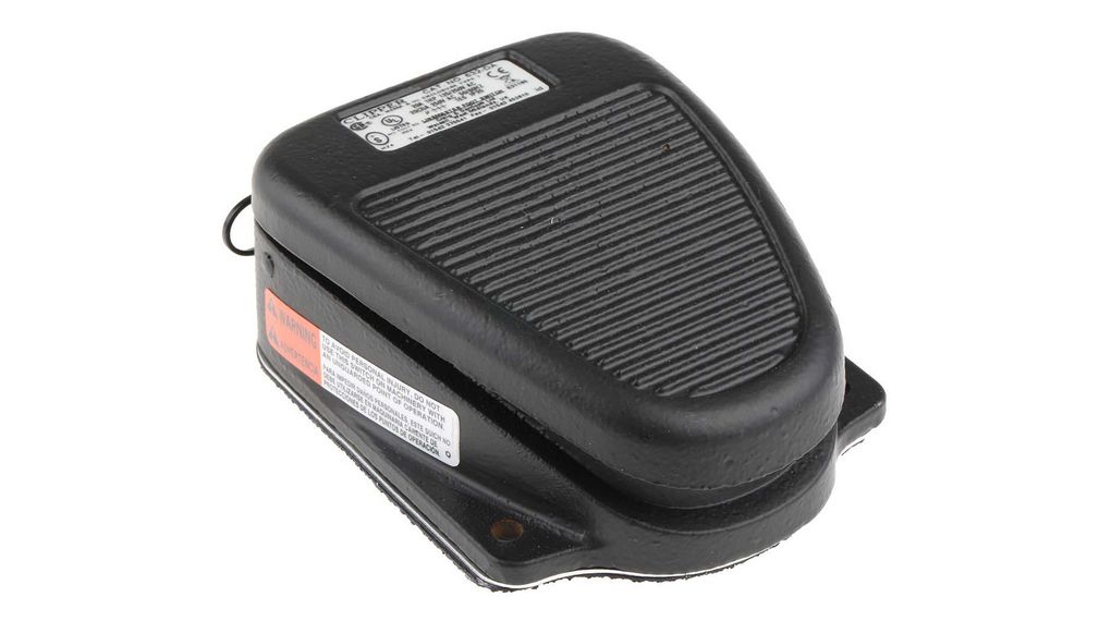 Interrupteur à pédale Maintenu 1CO 20 A / 10 A 125 VAC / 250 VAC Fonte